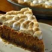 Pumpkin-Ginger Pie with Golden Marshmallow Topping