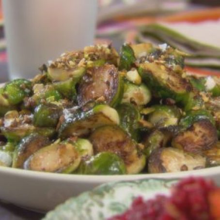 Brussel Sprouts with Pistachios (Trisha Yearwood)