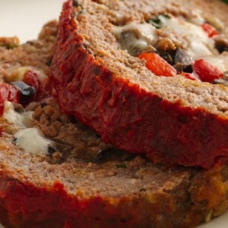 Italian Cheese-Stuffed Meat Loaf