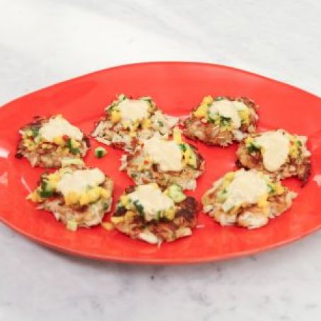 Mini Crab Cakes with Mango Salsa