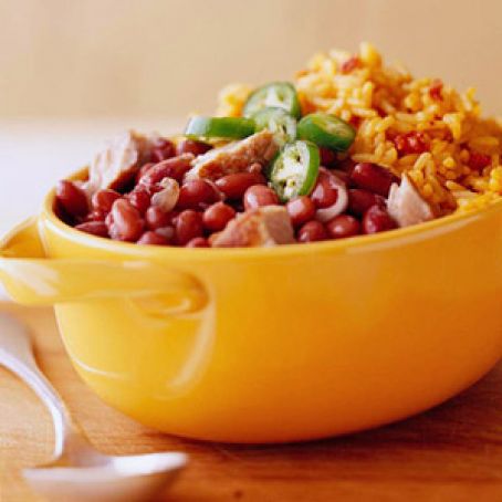 Red Beans over Spanish Rice (Slow-Cooker Recipe)