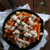 Poutine Mac and Cheese with Andouille Gravy