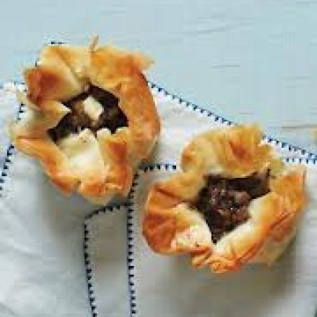 Mushroom and Goat Cheese Purses