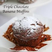Gluten-Free Triple Chocolate Banana Muffins