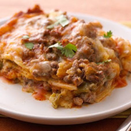 Enchilada Slow-Cooker Layered Dinner