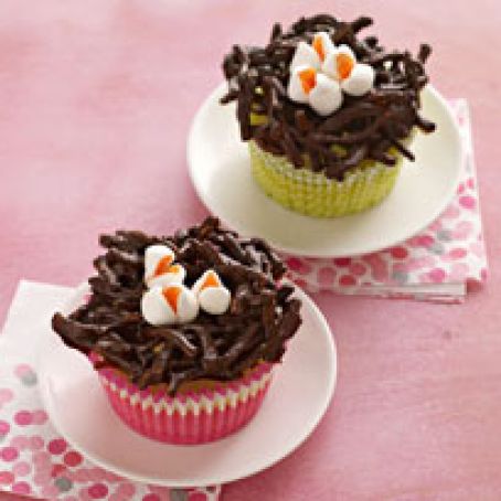 Mini Cheesecake Birds' Nests