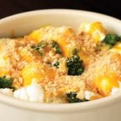 Microwave Cauliflower & Broccoli Au Gratin