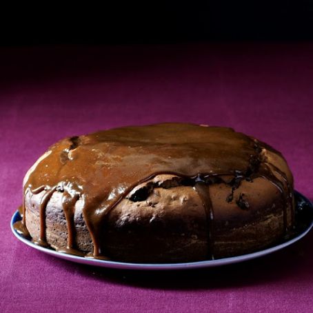 Jam Cake With Burnt Sugar Glaze