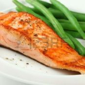 Baked Salmon with Garlic and Dijon