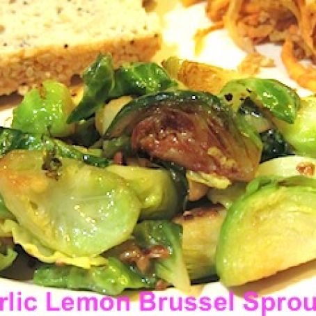 Garlic Lemon Brussels Sprouts