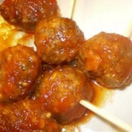 Beer and Ketchup Meatballs