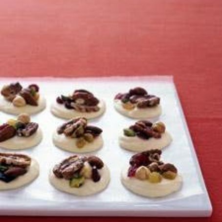 White-Chocolate Clusters with Fruit and Nuts