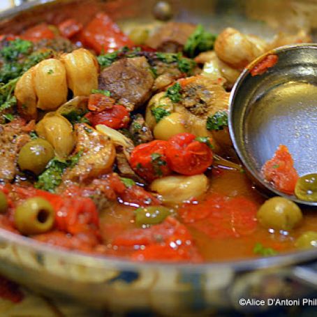 Temrika Meslalla (Garlic Beef with Green Olives)