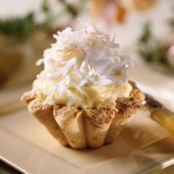 Coconut Cream Tarts with Macadamia Nut Crusts