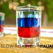 Stars and Stripes - Red, White and Blue Layered Shot