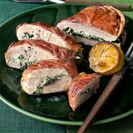 Prosciutto-Wrapped Chicken Breast Stuffed with Ricotta & Spinach