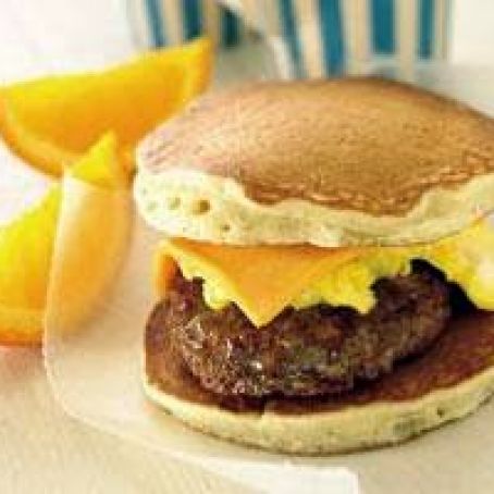 Sausage-Cheese Pancake Sandwiches