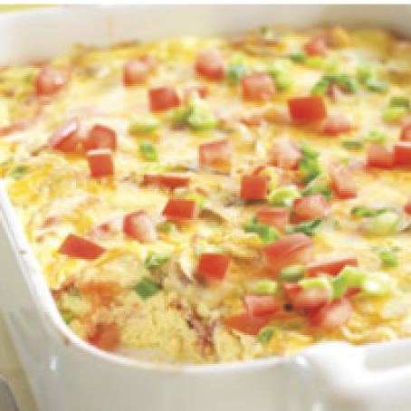 Crustless Bacon and Cheese Quiche