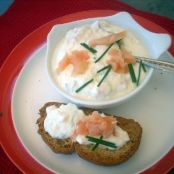 Smoked Salmon with Cream Cheese Dip