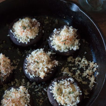 Brie Stuffed Mushrooms