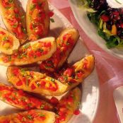 Bacon and Tomato Potato Skins