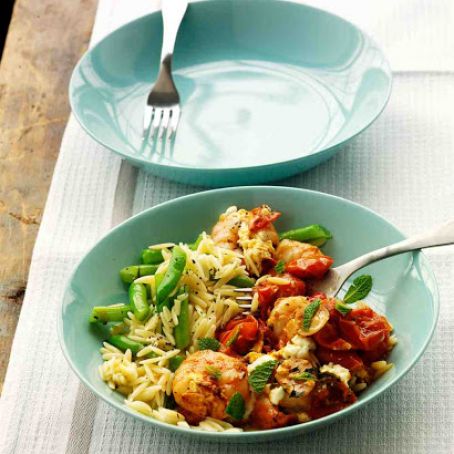 Baked Shrimp with Tomatoes and Feta