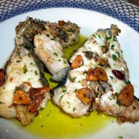 FILETE DE PESCADO AL AJILLO