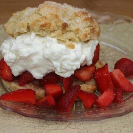 Strawberries and Cream Shortcake
