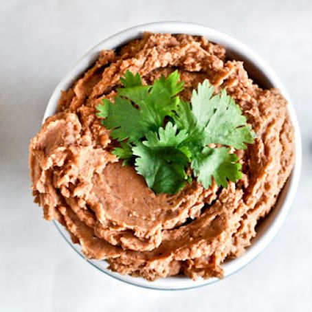 Homemade refried beans