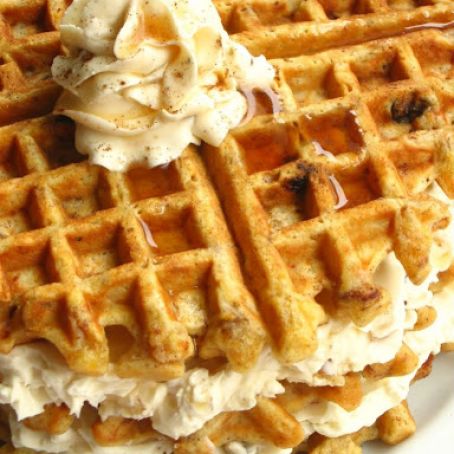 Carrot Cake Waffles