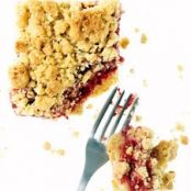 Raspberry Cornmeal Crumble Bars