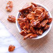 glazed spiced pecans