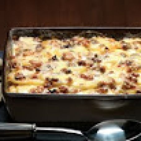 Scalloped Potatoes with Porcini & Bacon