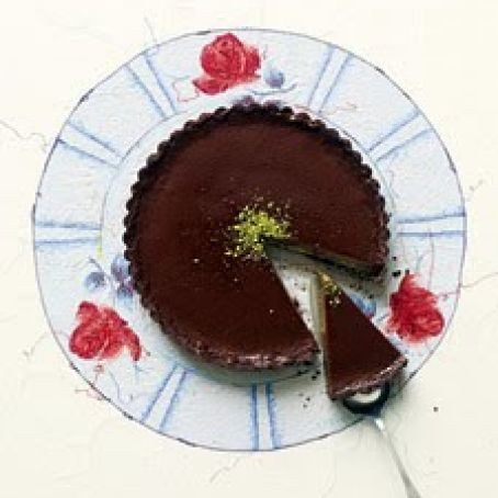 Milk Chocolate-Pistachio Tart