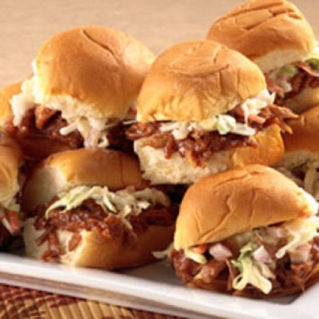 Hawaiian BBQ Pork Sliders
