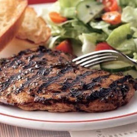 Balsamic-Marinated Chicken Under Bricks