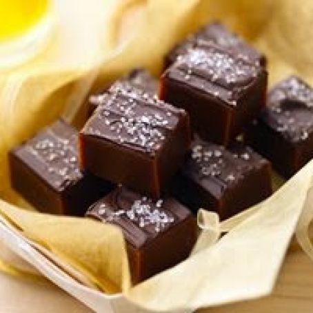 Chocolate-Topped Sea Salt Caramels