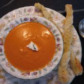 Cream of Red Pepper Soup with Crab | Clare Fare