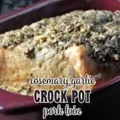 Rosemary Garlic Crock-Pot Pork Loin - by Recipes That Crock