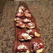 Three Cheese Crostini Appetizer