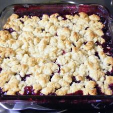 Blueberry Cobbler w/ Biscuit Crumb Topping