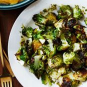 Roasted Brussels Sprouts With Sesame Seed Chimichurri