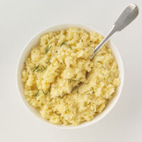 Cheesy mashed cauliflower
