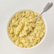 Cheesy mashed cauliflower