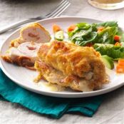 Golden Chicken Cordon Bleu Recipe