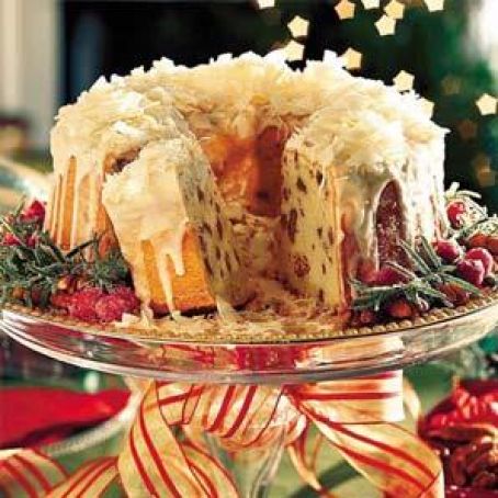 Cream Cheese-Coconut-Pecan Pound Cake