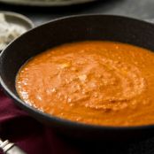 Tomato Bisque With Fresh Goat Cheese