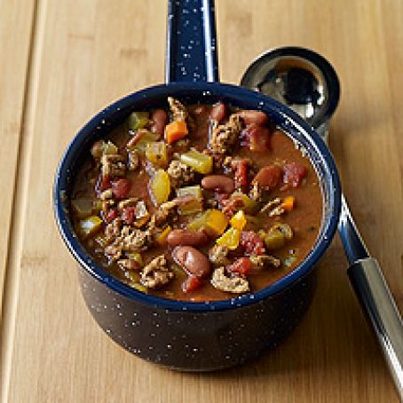TURKEY,BEAN AND VEGETABLE CHILI