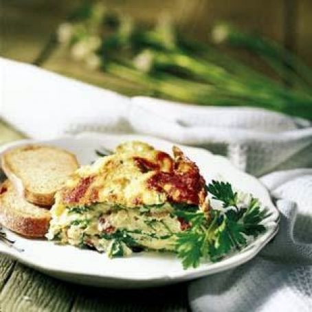 Spinach and Bacon Souffle