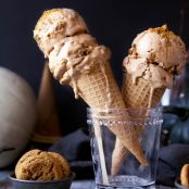Pumpkin Gingersnap Ice Cream
